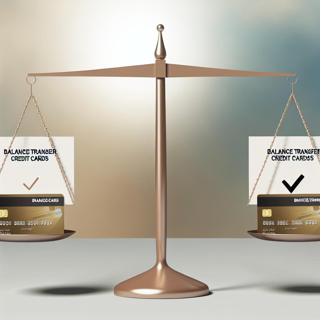 The pros and cons of balance transfer credit cards.