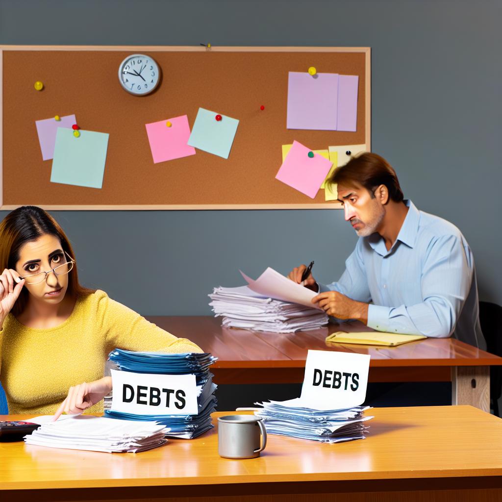 How to handle joint debts after a divorce.