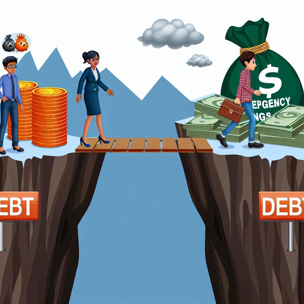 The importance of emergency savings in avoiding debt.