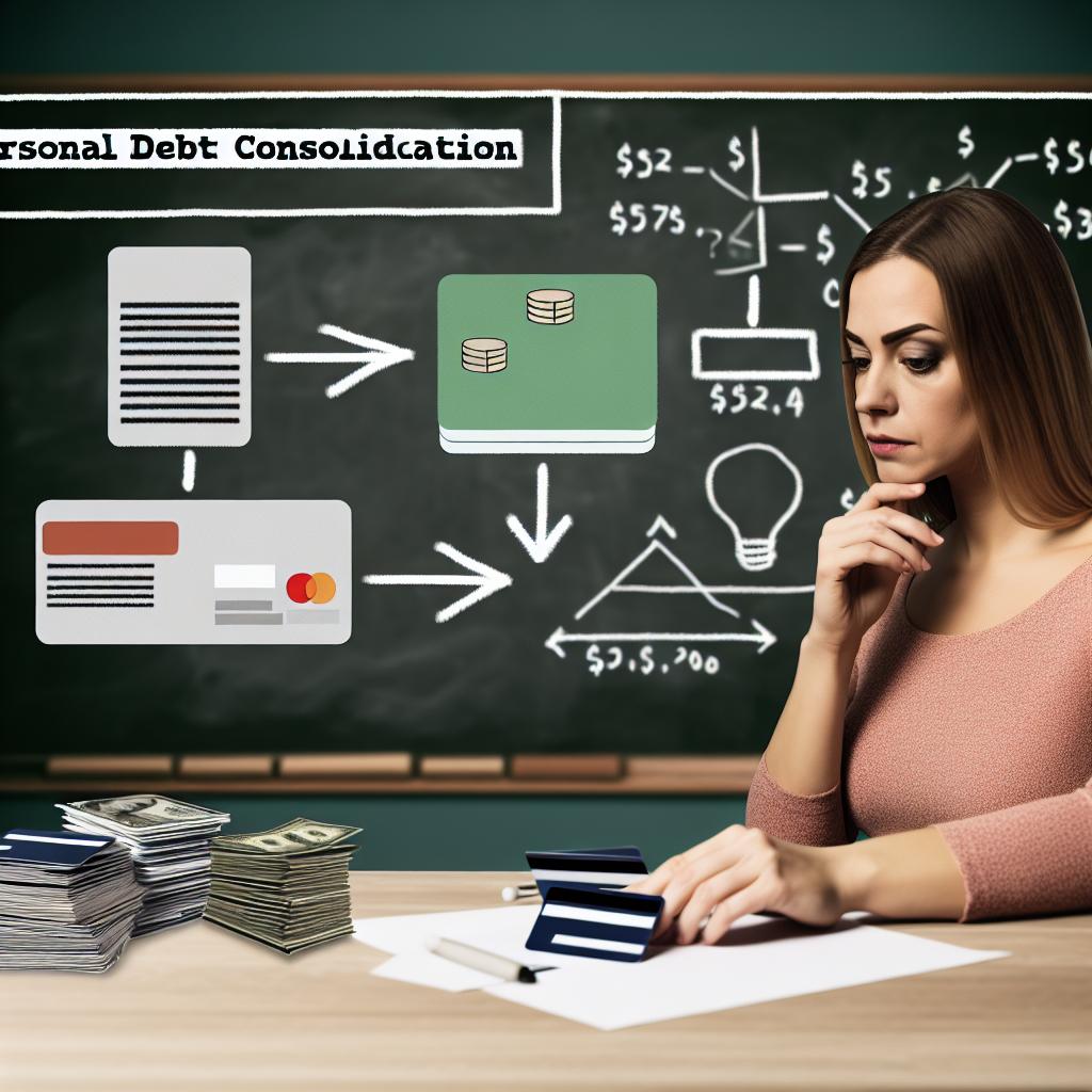 How to use a personal loan to consolidate credit card debt.